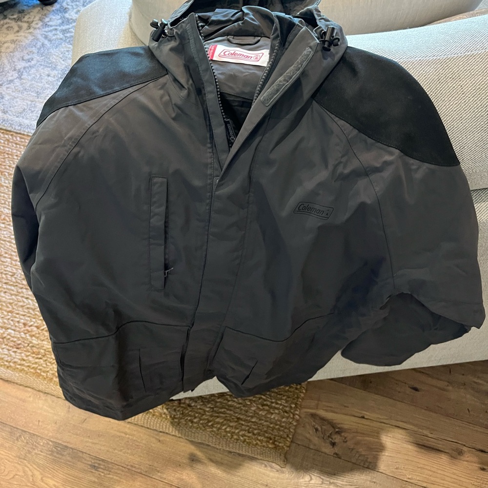 Men’s Coleman rain/winter jacket. Great condition.  Medium weight warm jacket.